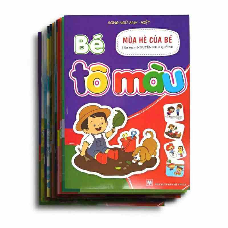 [Mã BMLTB35 giảm đến 35K đơn 99K] Sách - Bộ 20 Cuốn Tô Màu , Tô Hình Cho Bé