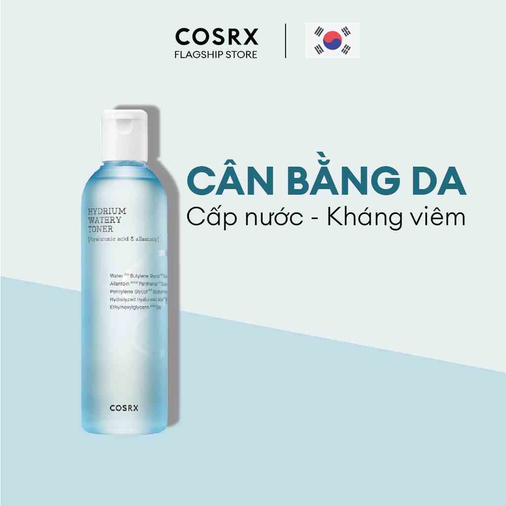 [Mã BMTTC60K giảm đến 60K đơn 50K] Nước cân bằng da COSRX Hydrium Watery Toner 150mL