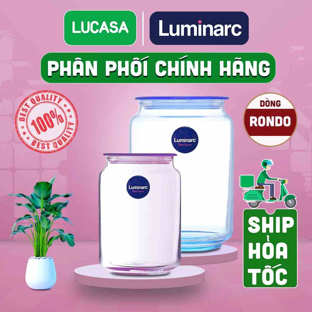 [Mã BMLTA35 giảm đến 35K đơn 99K] Hũ Thủy Tinh Luminarc Rondo | Phân Phối Chính Hãng