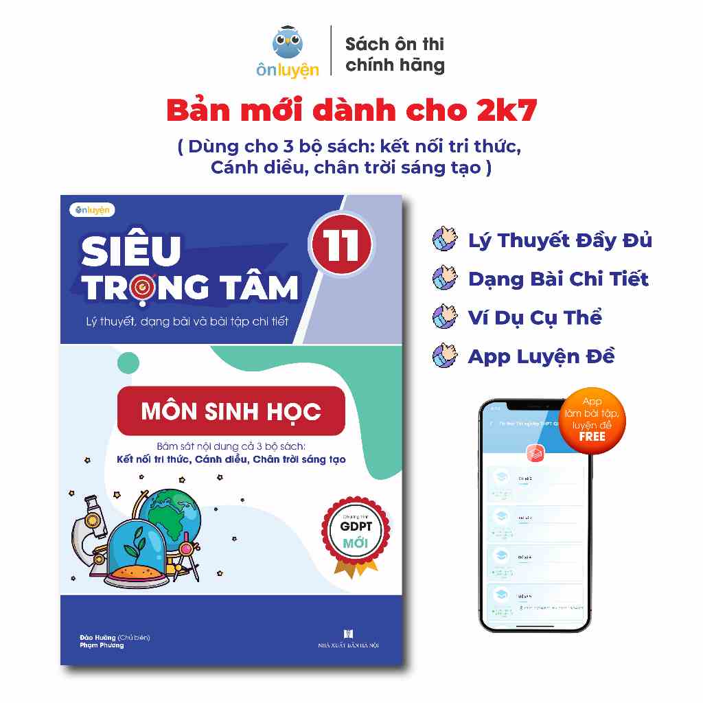 Sách Sinh học Lớp 11 (chương trình mới)- Siêu trọng tâm môn Sinh học dùng cho cả 3 bộ Kết nối, Cánh diều, Chân trời