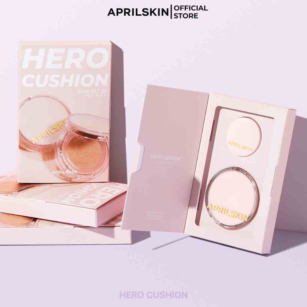 [Bản giới hạn] Set Phấn nước APRILSKIN Hero Blossom Mini Cushion Limited Edition (12g+3.5g)