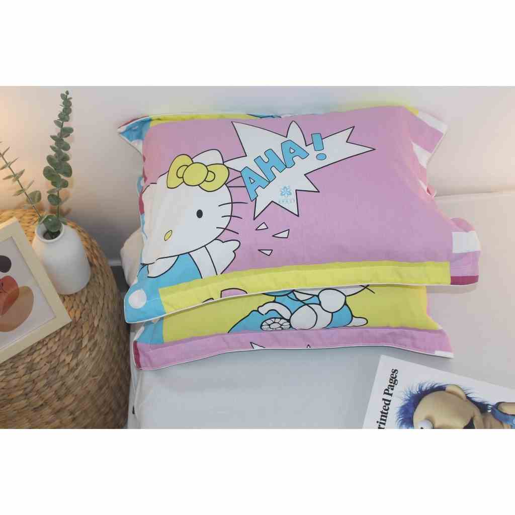 SALE GIÁ SỐC Vỏ Gối KHA LY - cho bé Chất Cotton Tự Nhiên mềm mại, thoáng mát size 35x50