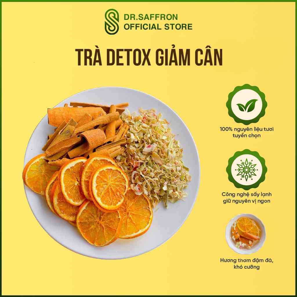 [Gift] Trà detox giảm cân (cam, quế, sả) - gói 10gr