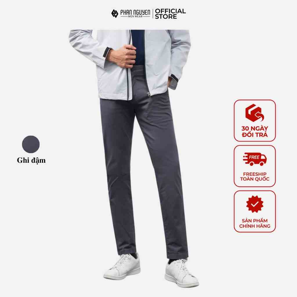 Quần vải công sở modal nam Phan Nguyễn form slim fit ôm vừa phải, tôn dáng, thiết kế đơn giản, lịch lãm QMD.030