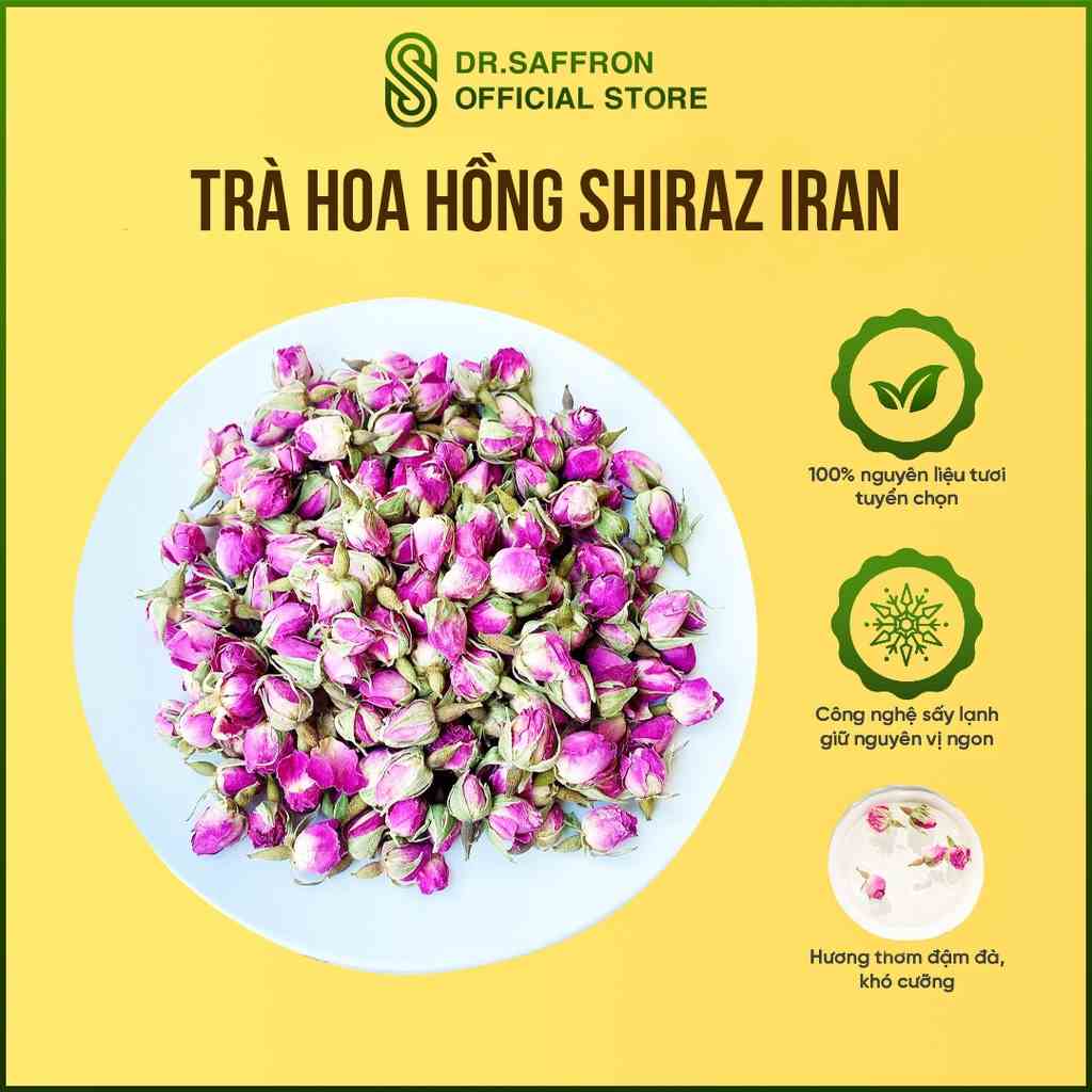 Trà hoa hồng Shiraz Iran - Hoa hồng Iran thơm nhẹ, dễ chịu - Gói 30gr