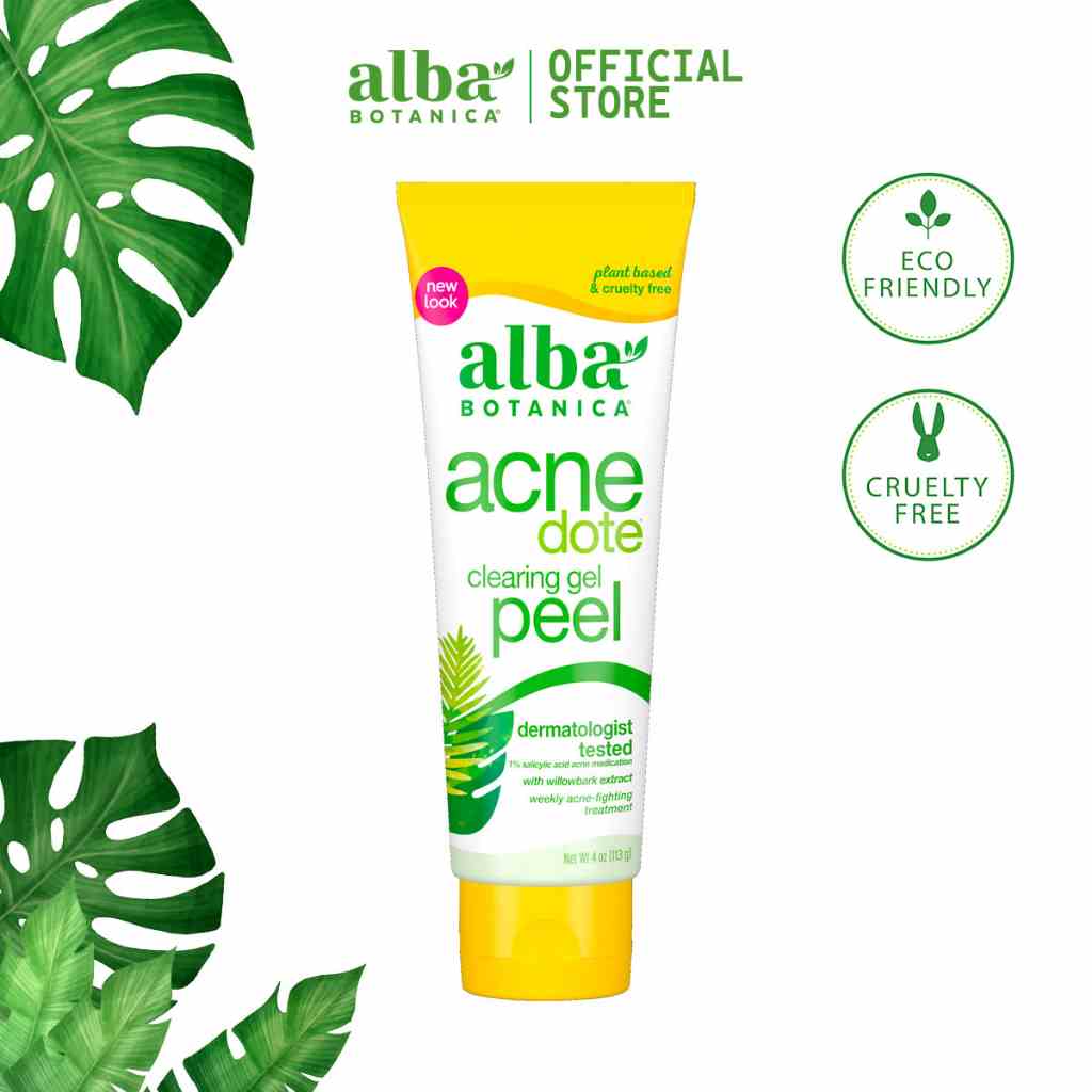 [Mã BMLTB35 giảm đến 35K đơn 99K] Gel làm sạch nhân mụn và tẩy da chết Alba Botanica Acnedote Clearing Peel