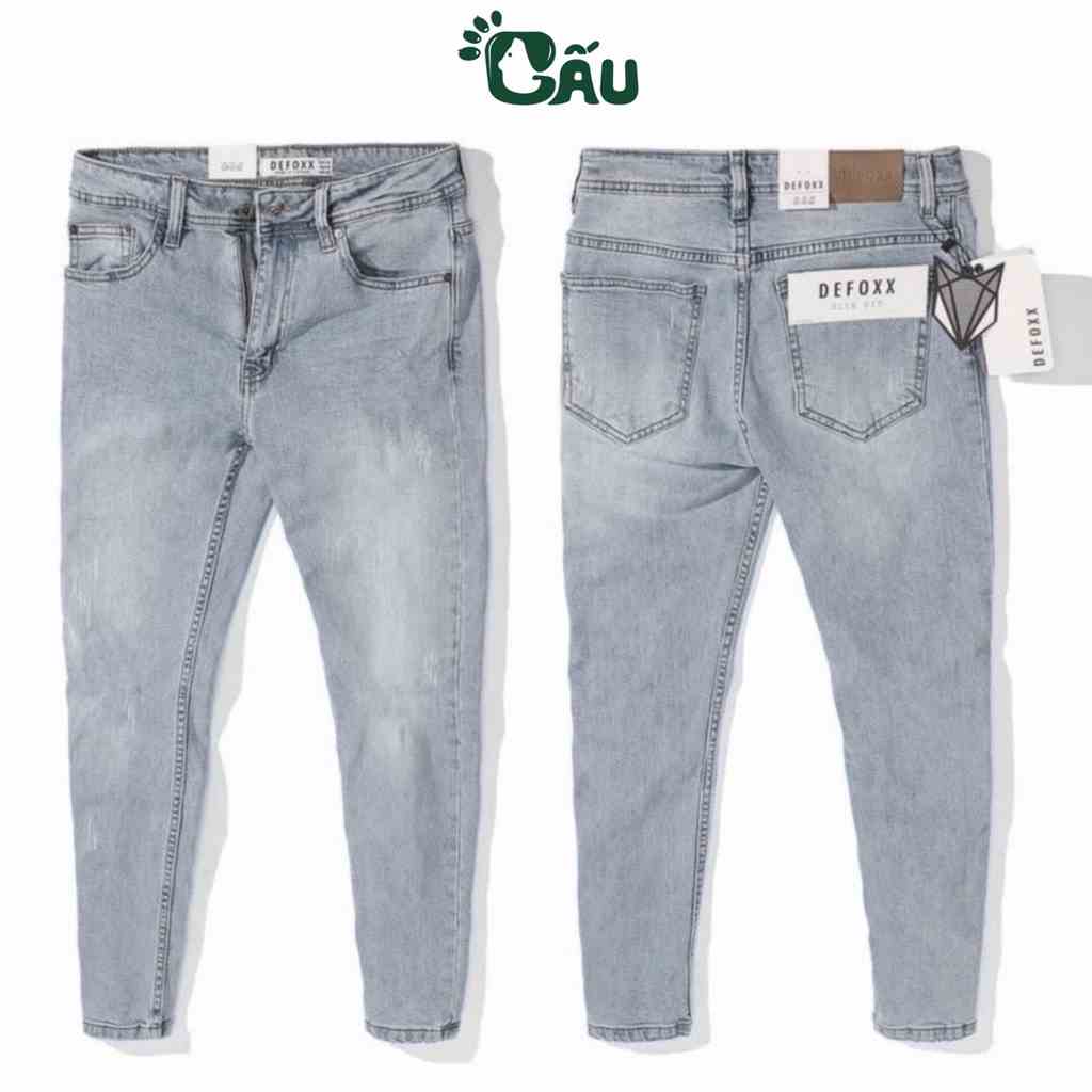 Quần jean nam rách Gấu 194 wass kiểu vải jeans co dãn, dày dặn form slimfit - 4747