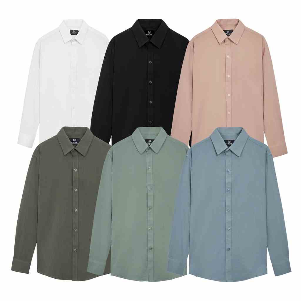 Áo sơ mi đũi POLYS Dài Tay Fullbox, vải Đũi Tơ dày dặn, co giãn, thoáng khí. Sơ mi đũi nam dài tay LINEN SHIRT