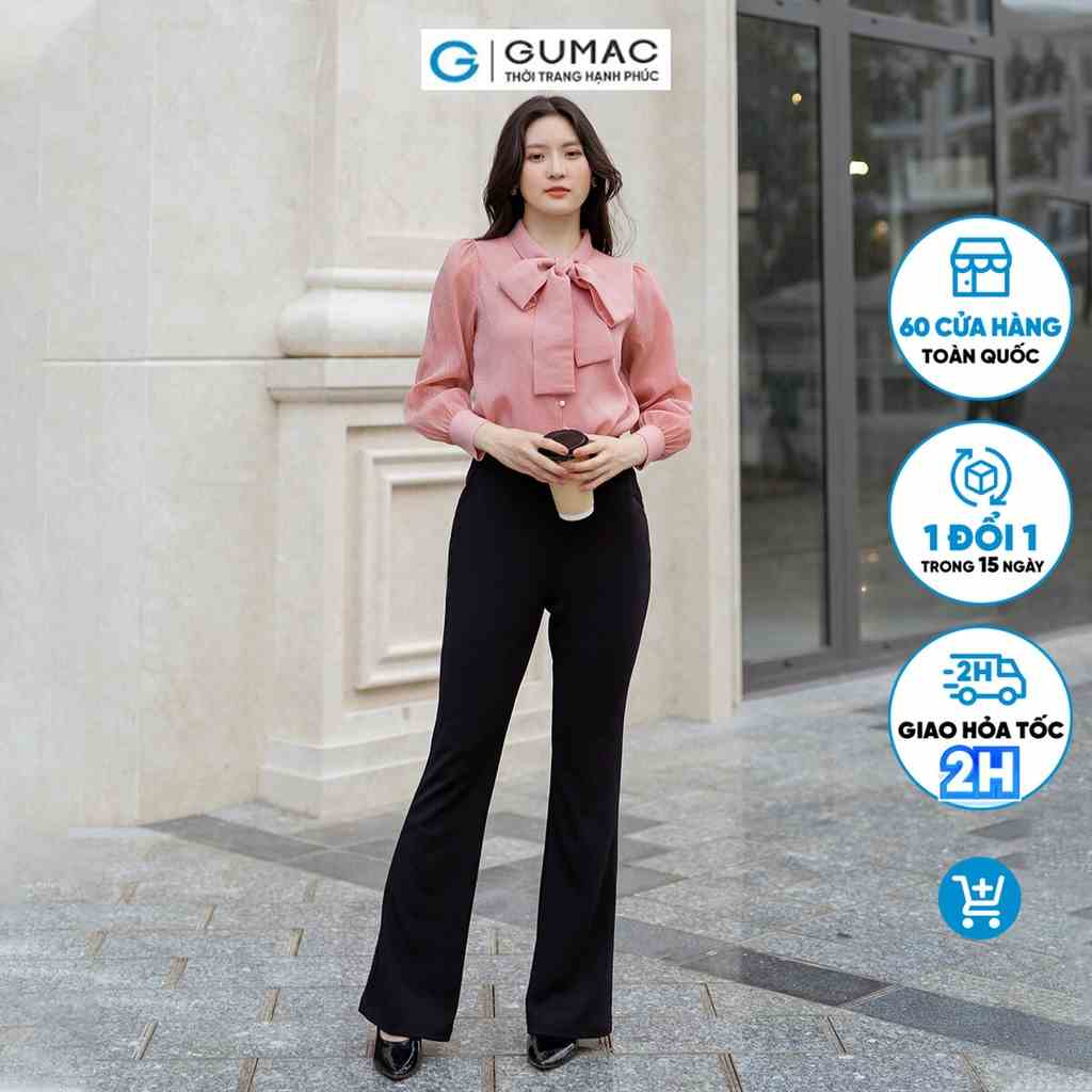 Quần ống loe lưng liền GUMAC QD05065