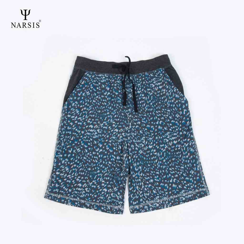 Quần shorts Nam Narsis QDN13001 màu xanh ghi, kiểu dáng thời trang