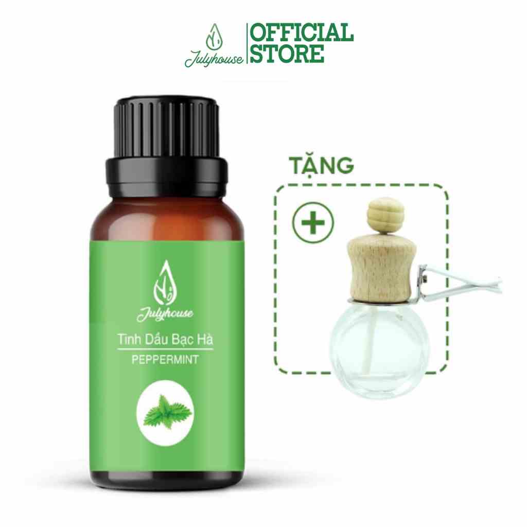 Tinh dầu bạc hà 30ml JULYHOUSE (tặng vỏ khuếch tán)