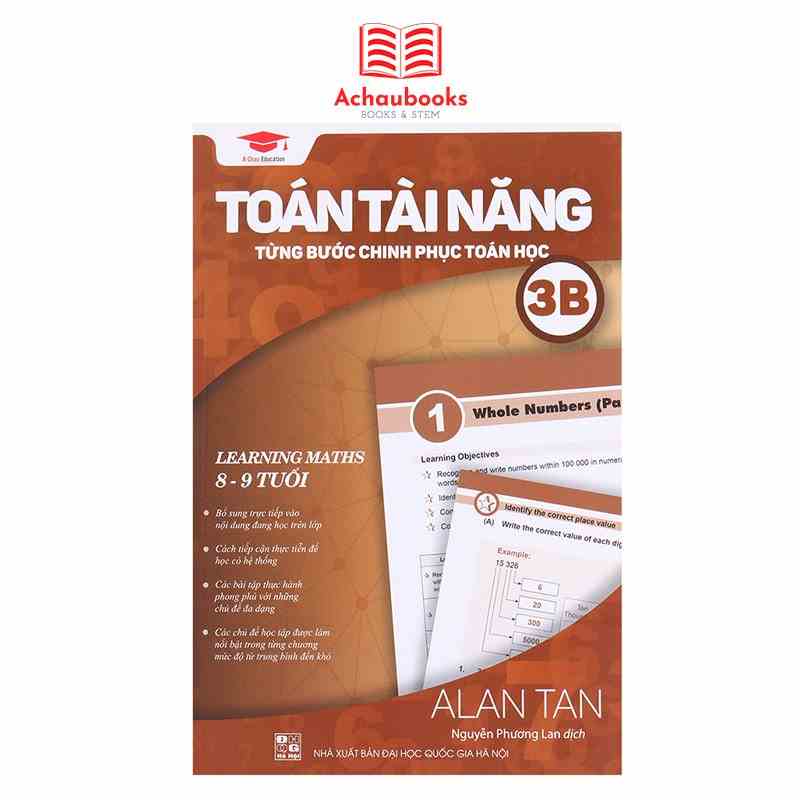 Sách: Toán Tài Năng 3B - Á Châu Books - Toán Lớp 3