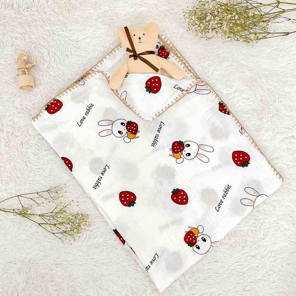 Chăn hè cho bé Chilux chất liệu muslin cotton xinh xắn