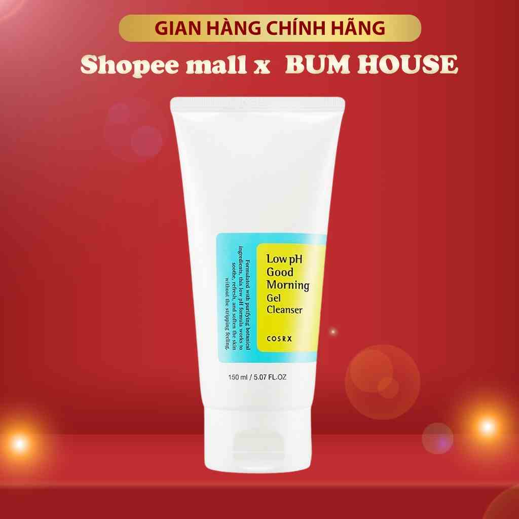 [Chính Hãng ] Sữa Rửa Mặt Cosrx Low pH Good Morning Gel Cleanser  Full 150ML - srm cosrx corsx gel rửa mặt