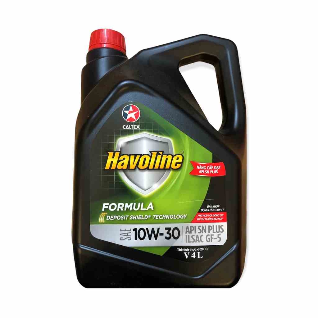 Nhớt ô tô Caltex Havoline Formula 10w30 cho máy xăng [ 4L ]