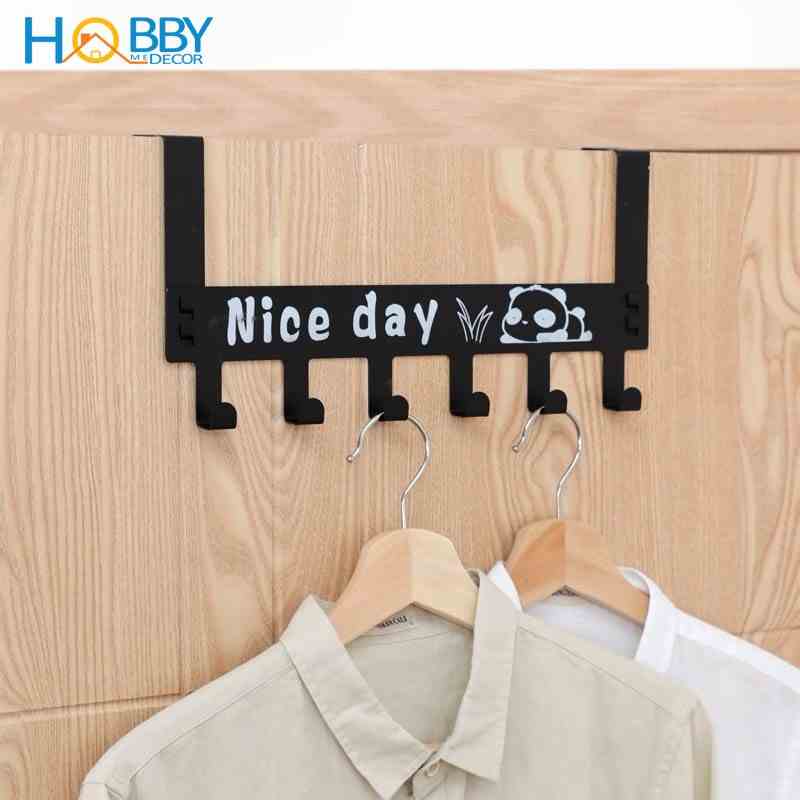 Móc treo quần áo gắn sau cánh cửa tử HOBBY Home Decor MTGC Nice Day cực đẹp - 2 màu tùy chọn