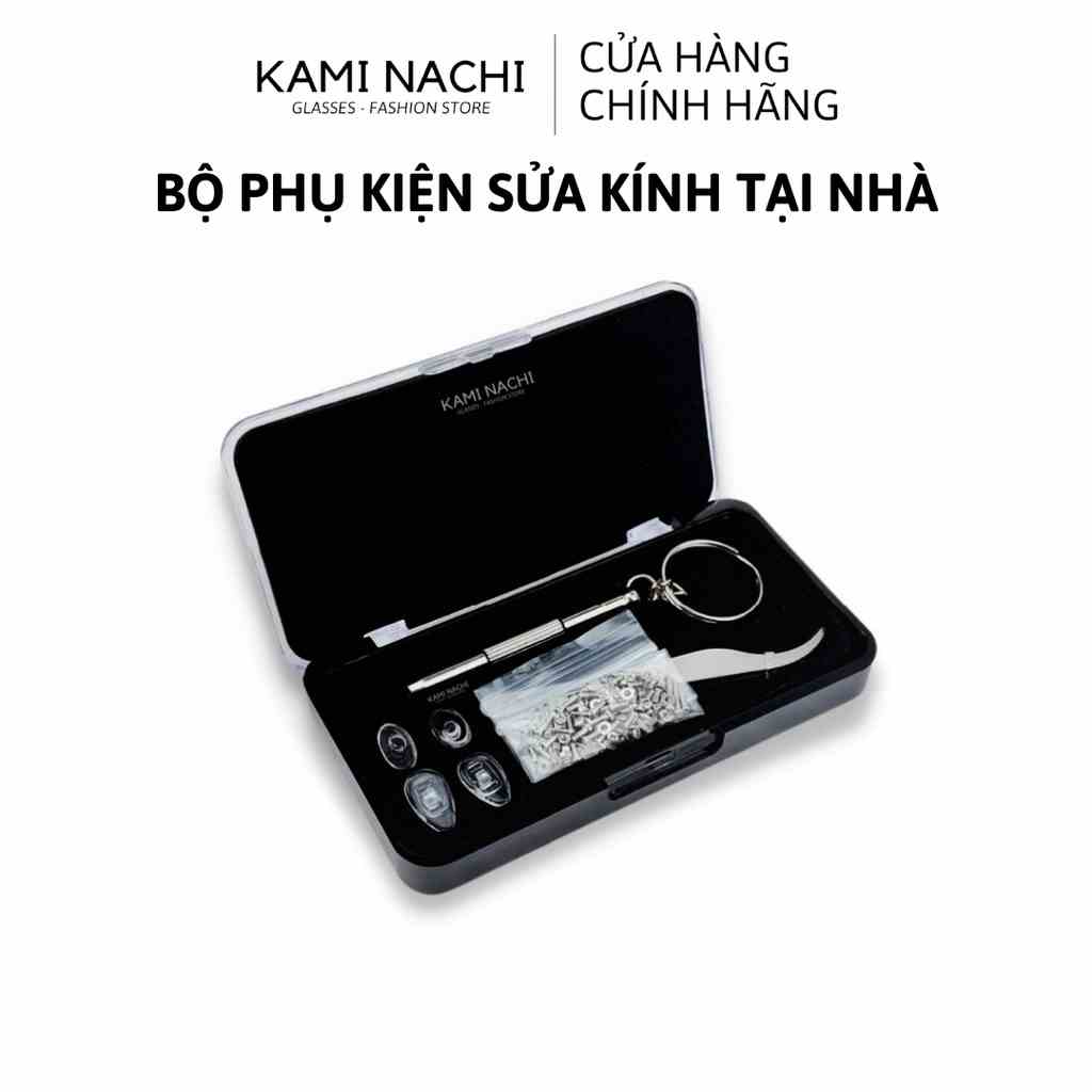 Bộ combo dụng cụ cơ bản KAMI NACHI sửa chữa kính tại nhà gồm ốc, đệm mũi, tua vít, nhíp