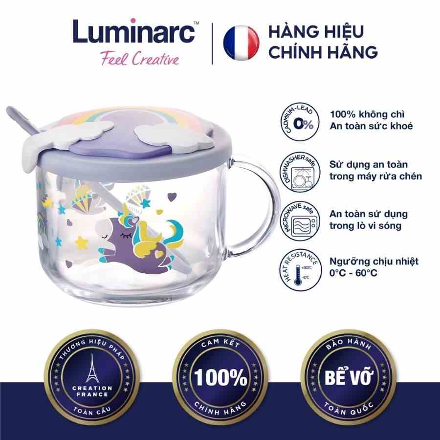 [Mã BMLTA35 giảm đến 35K đơn 99K] Chén Ăn Dặm Thuỷ Tinh Đổi Màu Luminarc 500ml