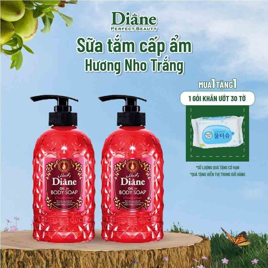 [Mã BMLTB35 giảm đến 35K đơn 99K] Combo 2 sữa tắm tinh dầu giàu độ ẩm Moist Diane Oil in Body Soap Chardonnay- 500ml