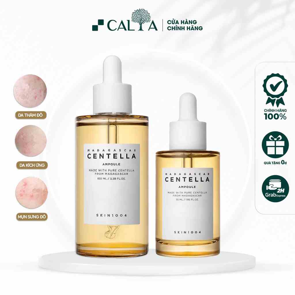 Tinh Chất Serum Skin1004 Rau Má Giảm Mụn, Sáng Da, Mờ Thâm - Skin1004 Madagascar Centella Asiatica Ampoule 55ml/100ml