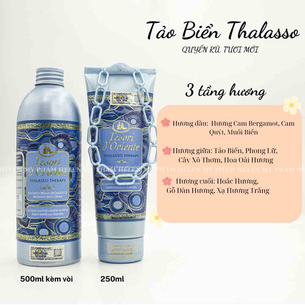 [Mã BMLTB35 giảm đến 35K đơn 99K] Sữa tắm Tesori D Oriente Thalasso 250ml - 500ml