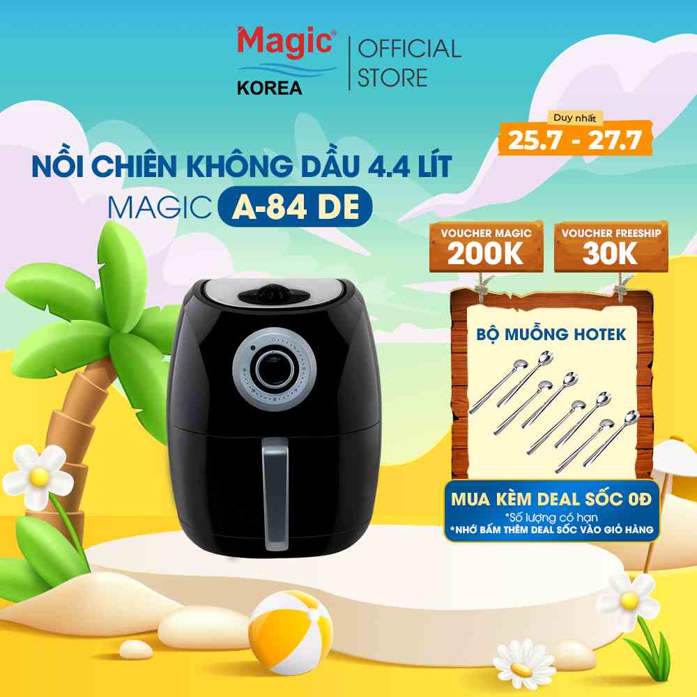 Nồi chiên nướng chân không đa năng Magic Korea A84 4.4 lít (Đen)