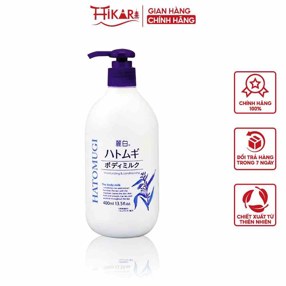 Sữa dưỡng thể ban đêm Reihaku Hatomugi The Body Milk 400ml