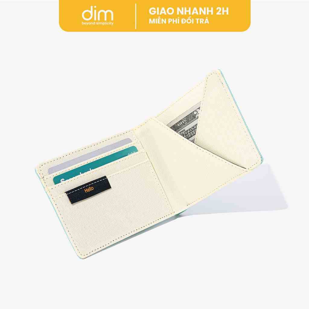 Ví Vải Gập Đôi Unisex DIM Cross Wallet - Ngang (Pastel Color)