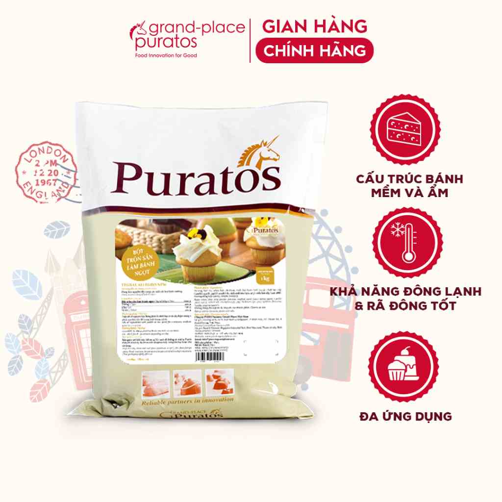 Bột Trộn Sẵn Làm Bánh Tegral Allegro New Puratos Grand-Place VN-1 Kg-4116106