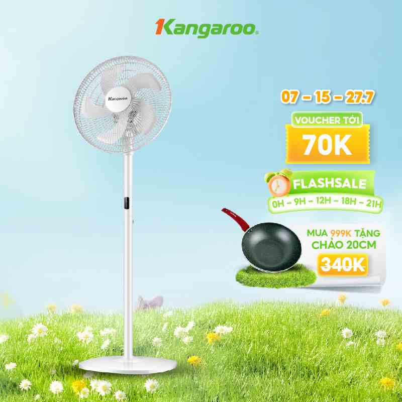 [Mã ELRE2TR giảm 8% đơn 500K] Quạt đứng Kangaroo KG726 điều khiển từ xa