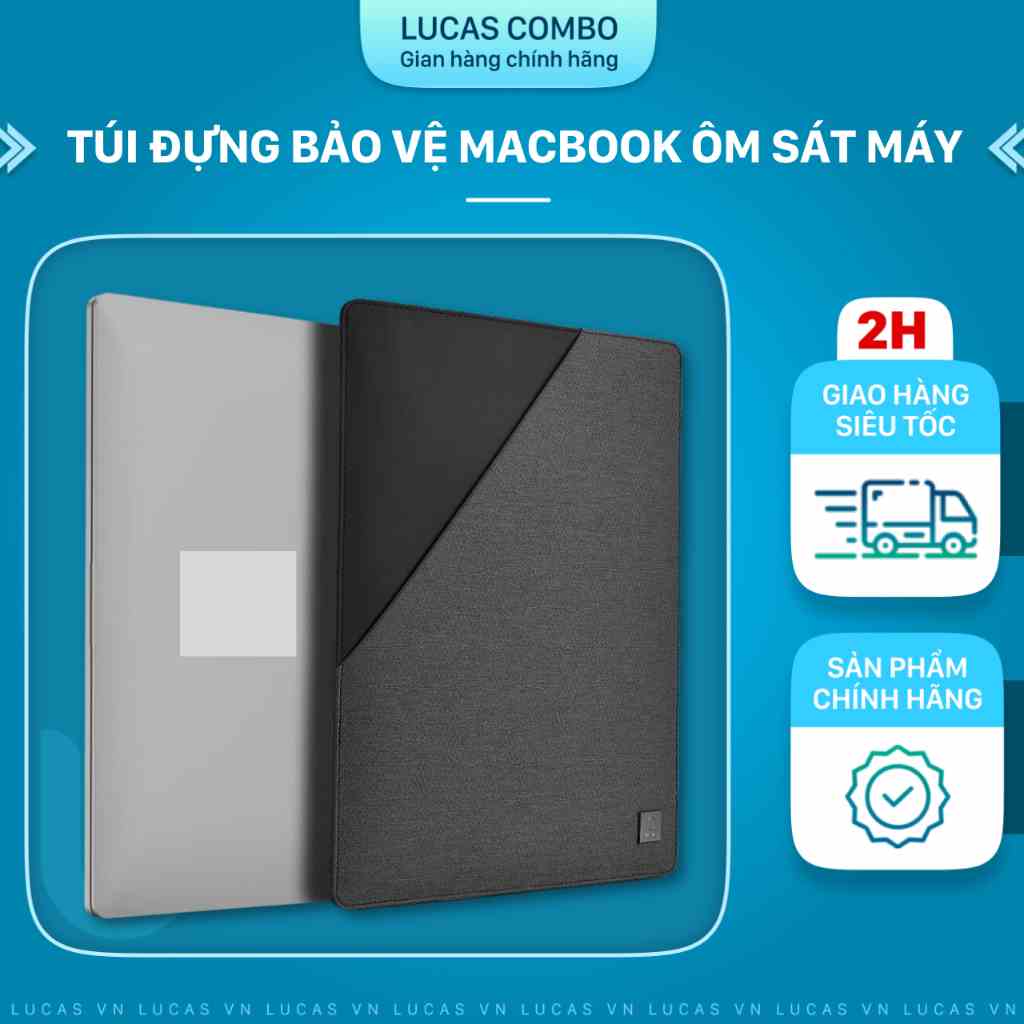 [Mã BMLTB35 giảm đến 35K đơn 99K] Túi Chống Sốc, Chống Nước Macbook WIWU Blade Sleeve Siêu Mỏng