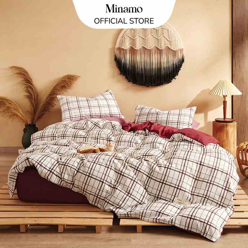 Bộ vỏ chăn ga gối Cotton Tici Home Minamo chất liệu dày dặn, mềm mịn, siêu bền màu - B03