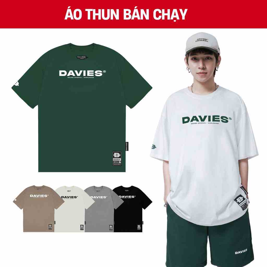 Áo phông nam nữ form rộng tay lỡ tag su basic tee local brand Davies nhiều màu | D29-T3