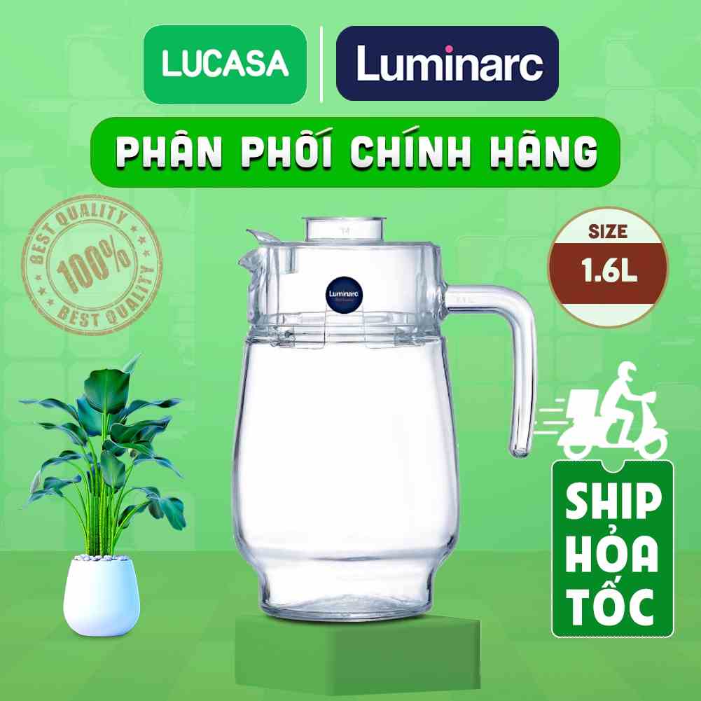 [Mã BMLTA35 giảm đến 35K đơn 99K] Bình Nước Thủy Tinh Luminarc Tivoli 1.6L- L2674 | Phân Phối Chính Hãng