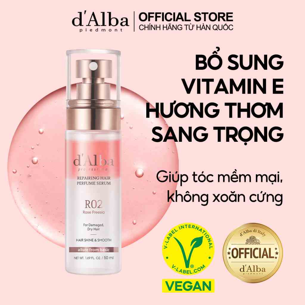 [dAlba Official] Serum phục hồi và làm thơm tóc dAlba Reparing Hair Perfume Serum 50ml/100ml