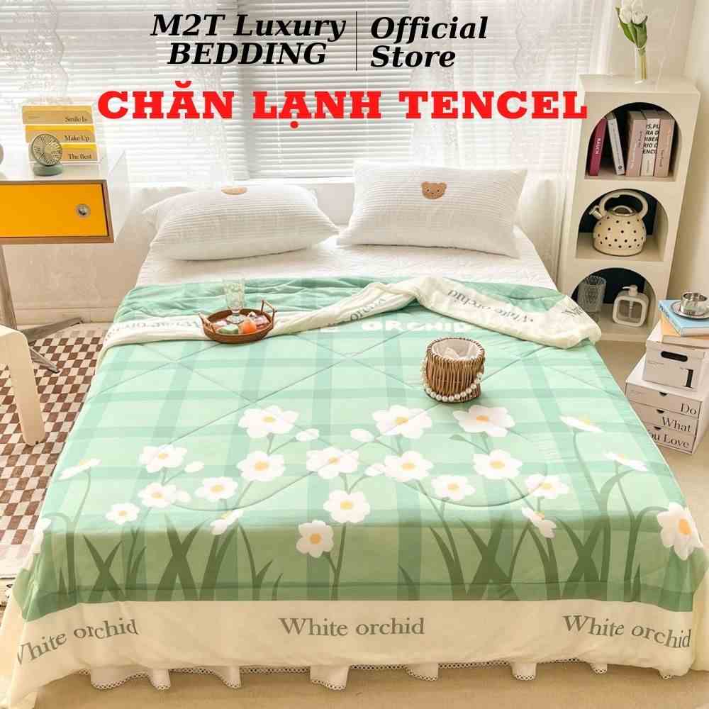 Chăn hè mát lạnh Tencel M2T BEDDING, Mền dùng bốn mùa Hàn Quốc kích thước 2mx2m3 - Chăn lạnh Orchid