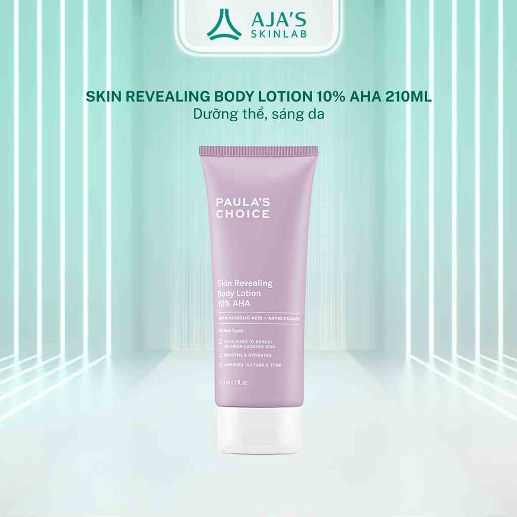 Kem dưỡng thể làm sáng da Paulas Choice Skin Revealing Body Lotion 10% AHA 210ml