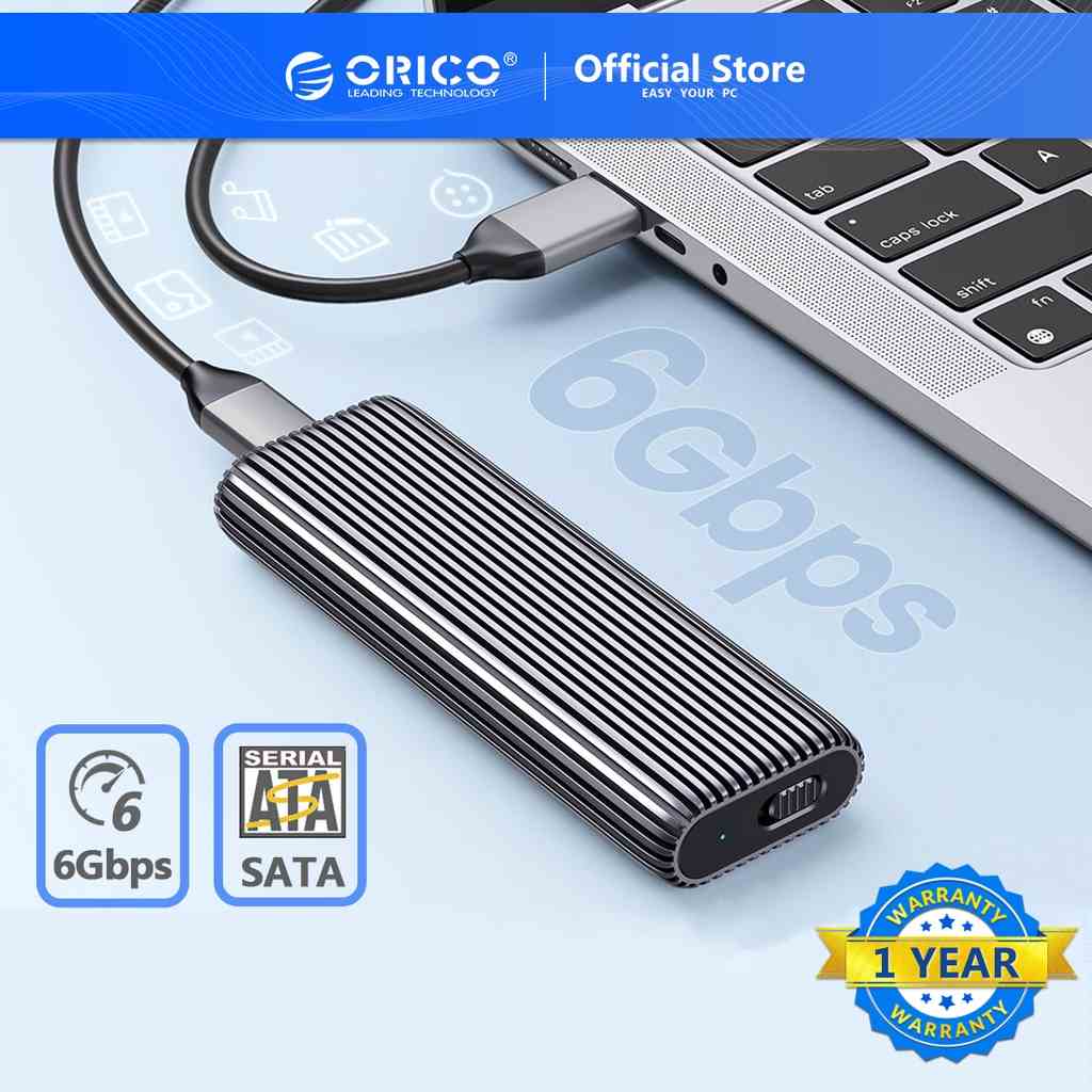 Vỏ Ổ Cứng SSD ORICO M2 NVMe 10Gbps PCIe Type C M.2 SSD NVMe M Chất Lượng Cao AM2C3