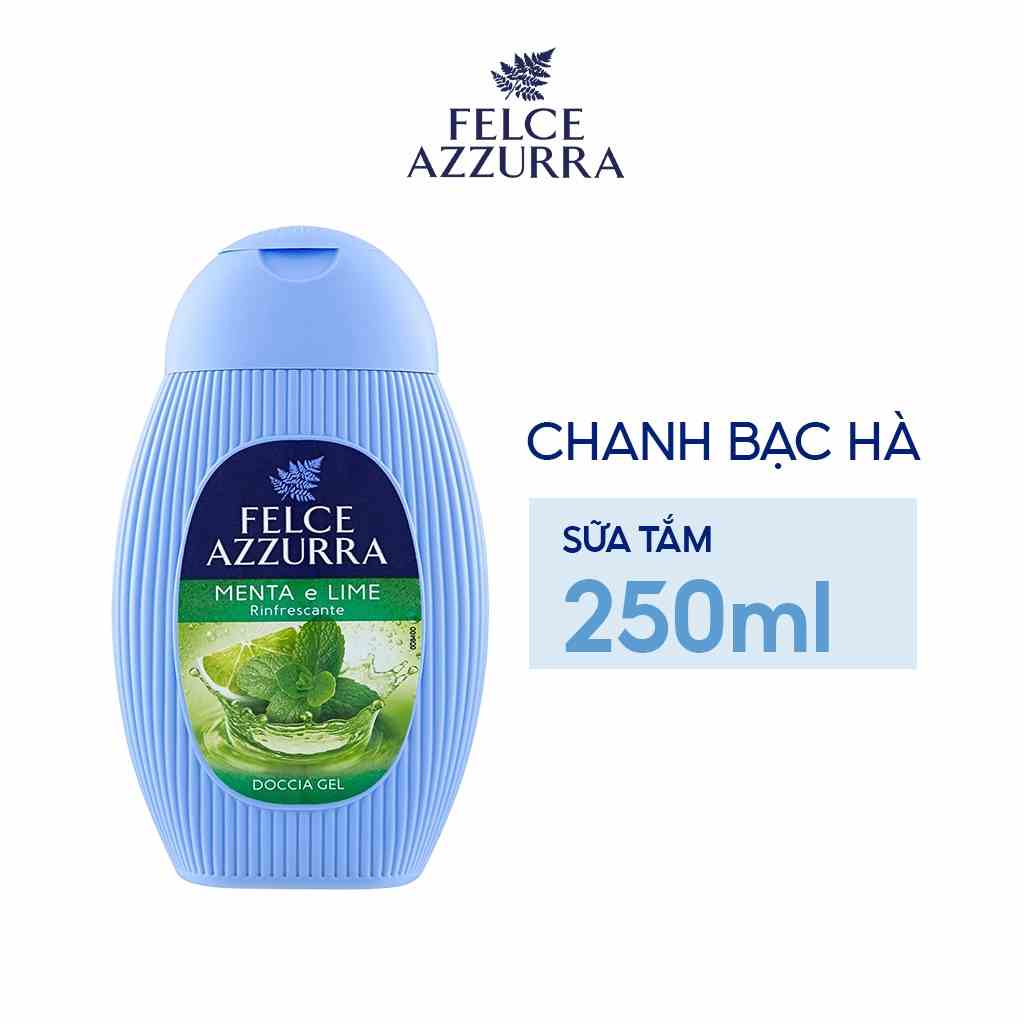 Sữa Tắm FELCE AZZURRA Hương Nước Hoa Chanh & Bạc Hà Giúp Dưỡng Ẩm, Sáng Da 650ML - 8001280038273