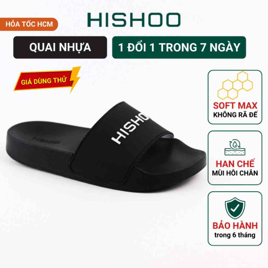 Dép quai ngang slipper Tổng Hợp quai nhựa trẻ em cao cấp nam, nữ HISHOO siêu nhẹ thời trang size 36 - 45 N333