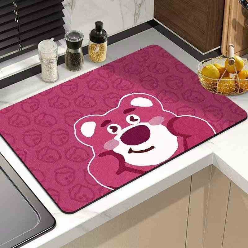 Thảm Lau Chân Nỉ Lì Hizun Hình Gấu Lotso 40x60 Hit Hot