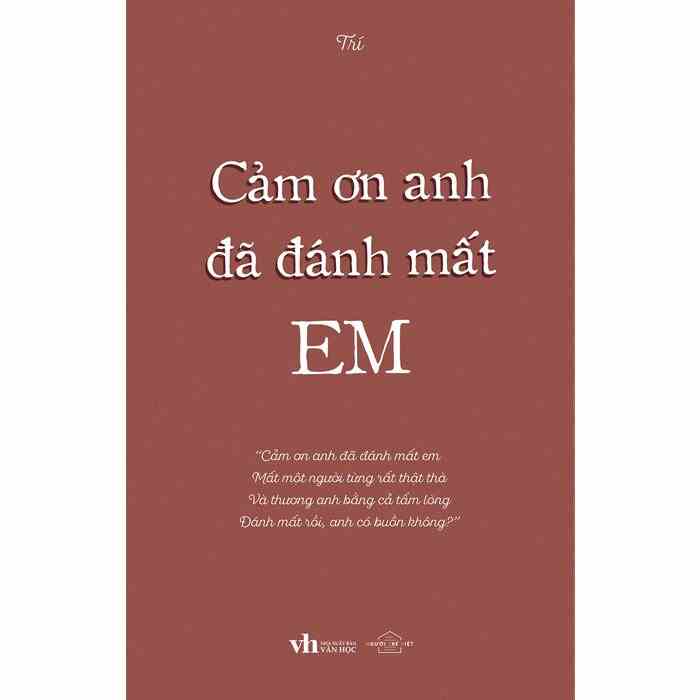 Sách - Cảm Ơn Anh Đã Đánh Mất Em