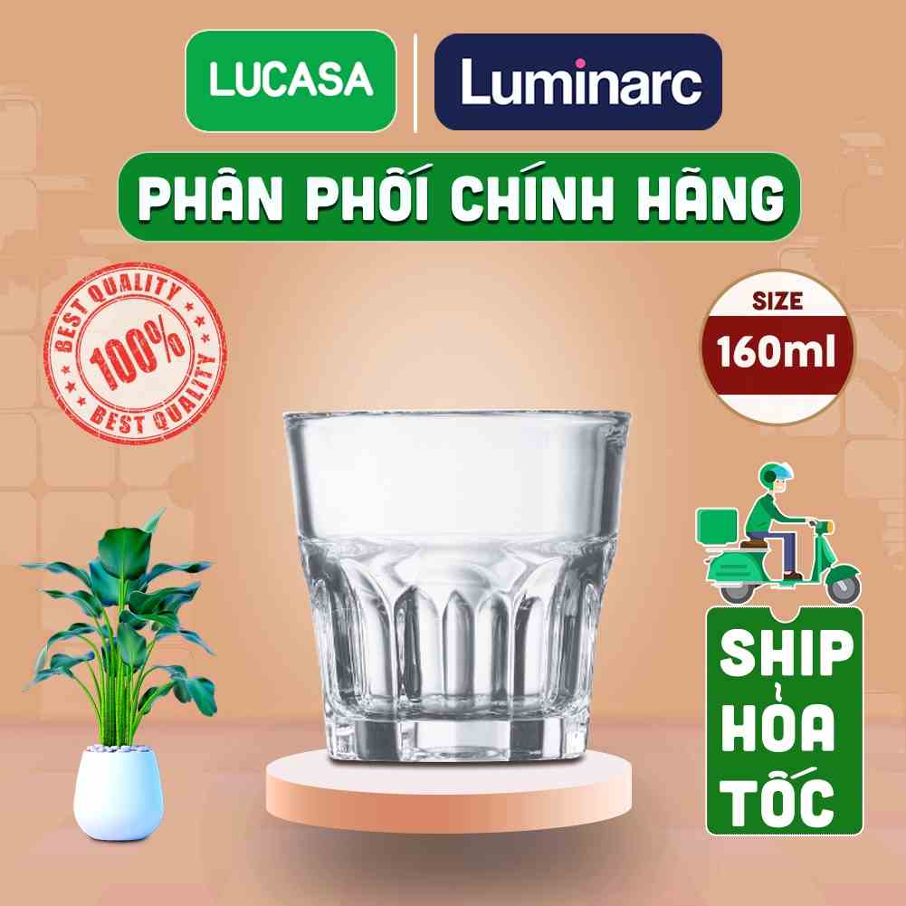 [Mã BMLTA35 giảm đến 35K đơn 99K] Ly Thủy Tinh Luminarc Cloudy 160ml - Loại Thấp L5358 | Phân Phối Chính Hãng