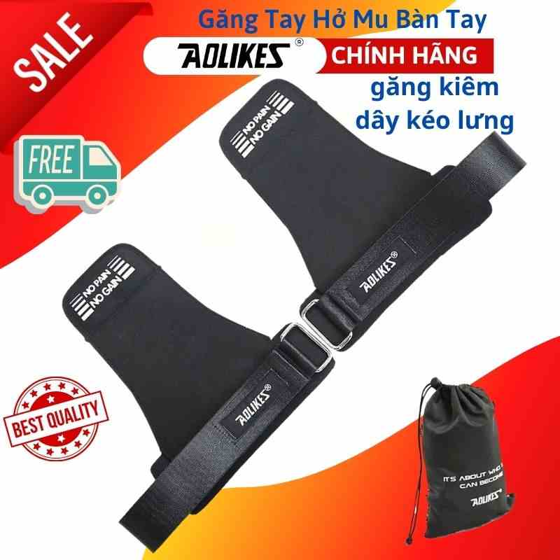 Găng Tay Tập GYM Hở Mu Bàn Tay Lifting Grips Aolikes Pro AL7639