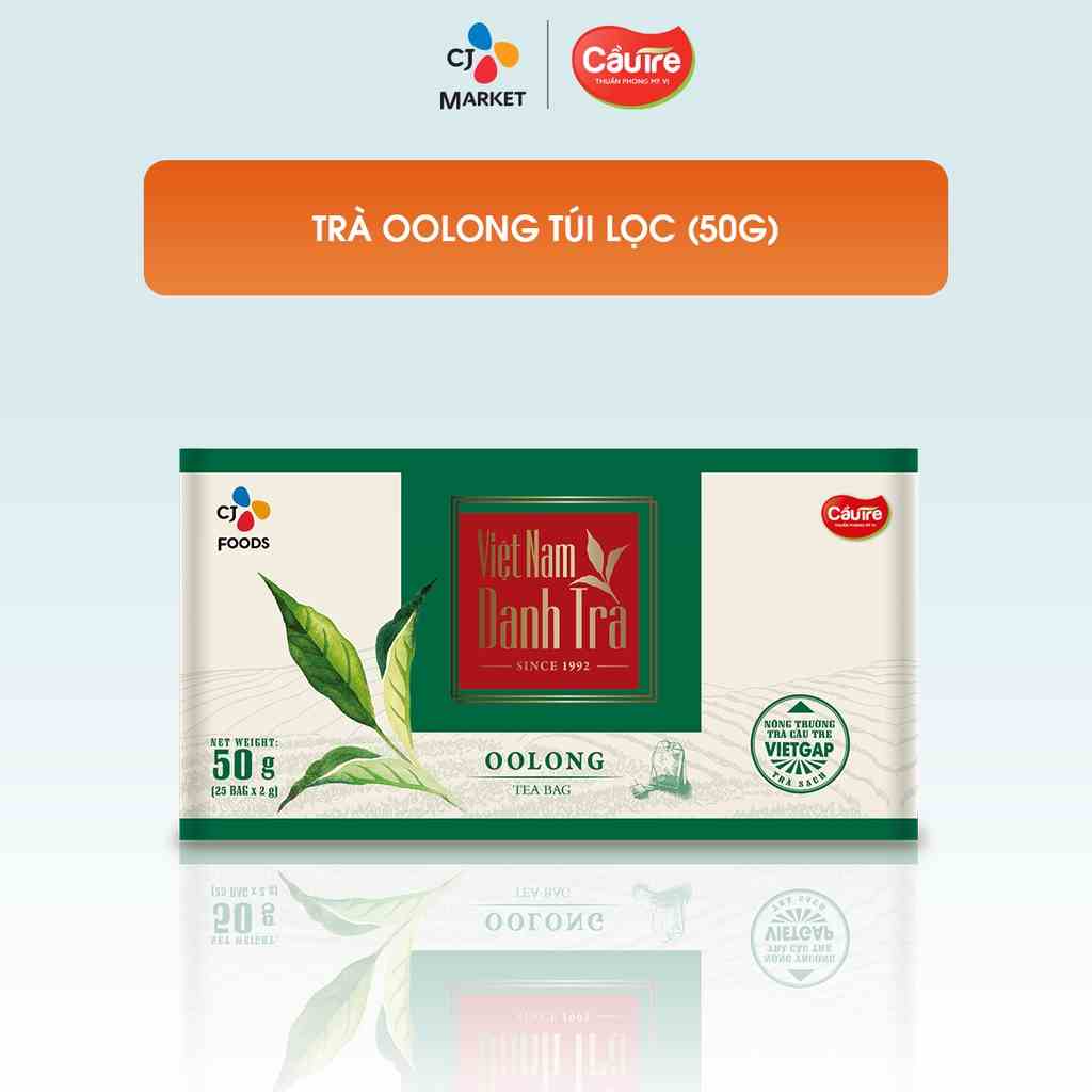 [Mã BMLTA35 giảm đến 35K đơn 99K] Trà Oolong Cầu Tre Túi Lọc - Hộp 50g (25 gói)