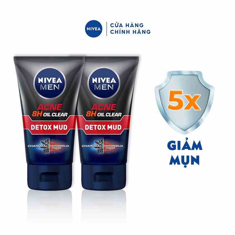 Bộ 6 Sữa rửa mặt bùn khoáng Nivea Men kiểm soát nhờn & ngừa mụn (100g) - 83940