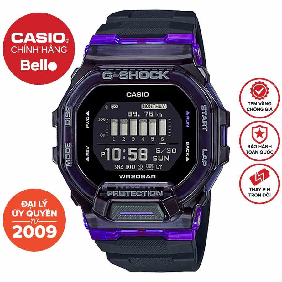 Đồng hồ Nam Dây nhựa Casio G-Shock GBD-200SM-1A6DR chính hãng bảo hành 5 năm Pin trọn đời