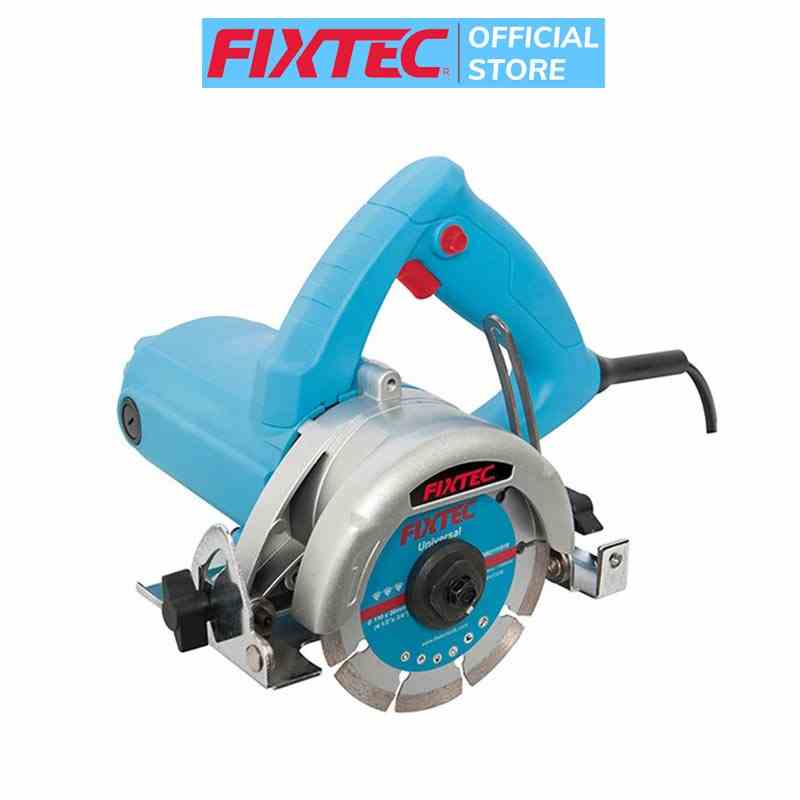 Máy cắt gạch đá cao cấp FIXTEC FMC14501, công suất 1450W, đườn kính lưỡi cắt 110mm, tốc độ không tải 1300 vòng/ phút