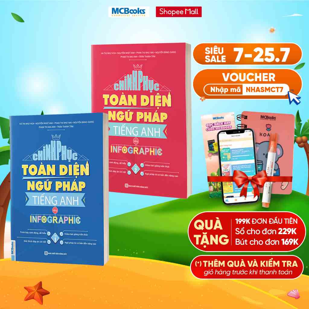 Sách - Combo Chinh phục toàn diện Ngữ pháp tiếng Anh bằng Infographic