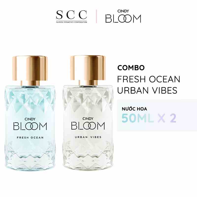 Combo Nước hoa Cindy Bloom Fresh Ocean năng động trẻ trung + Urban Vibes tự tin cuốn hút 50ml/chai